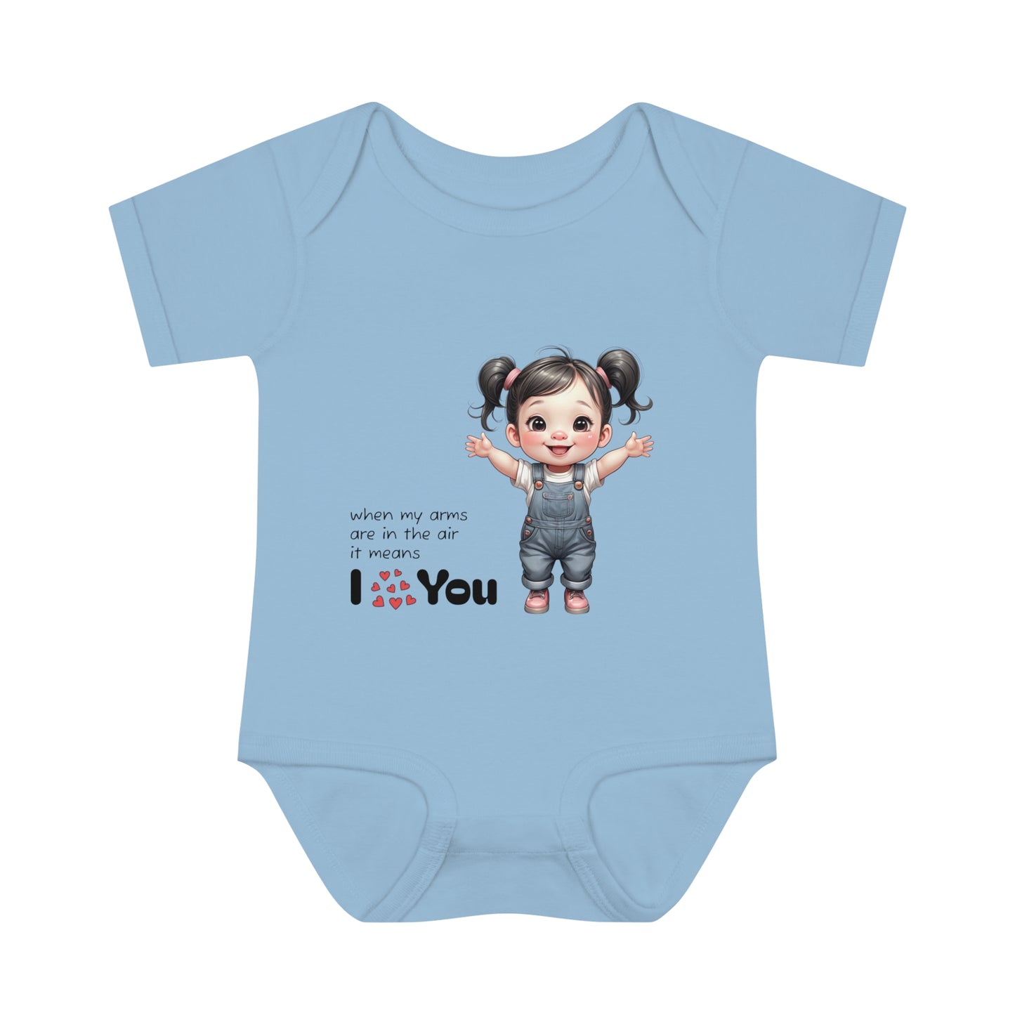 Arms Up Means Love | infant onesie