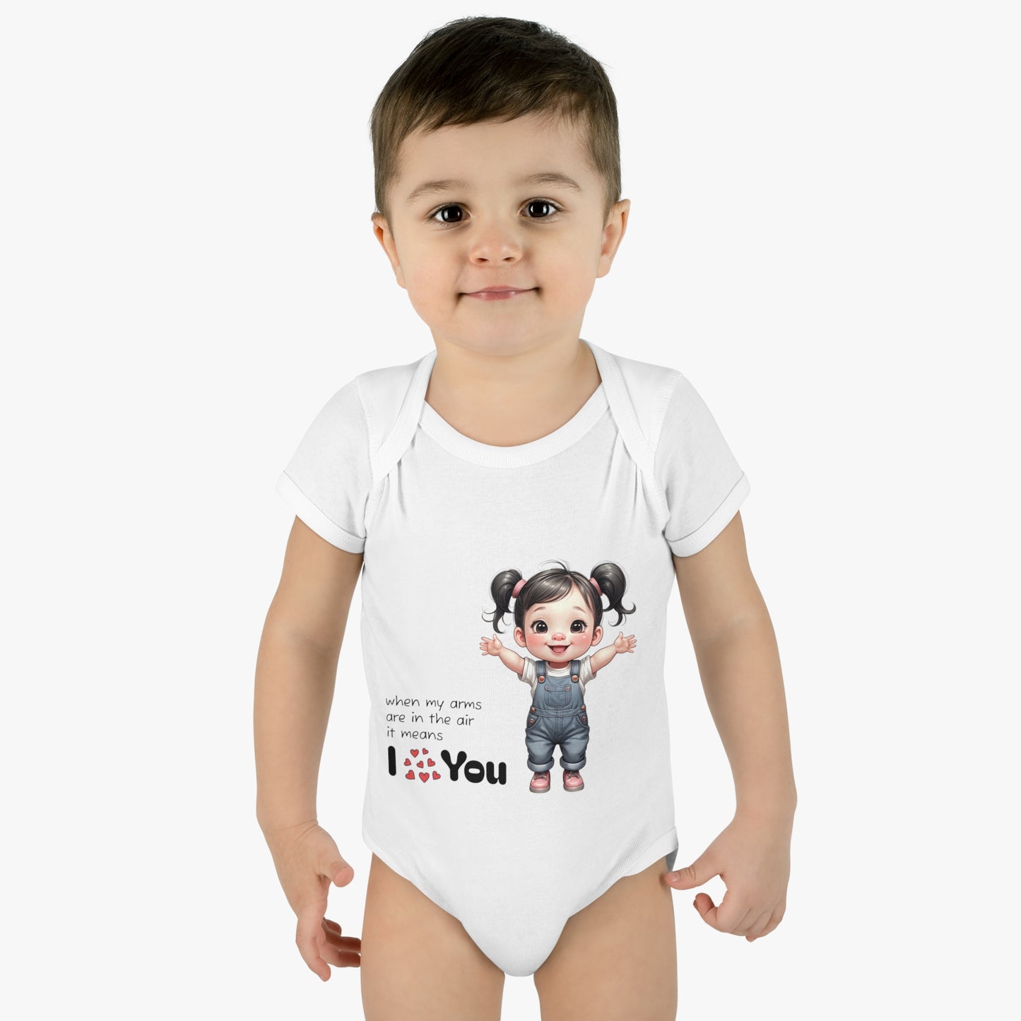 Arms Up Means Love | infant onesie