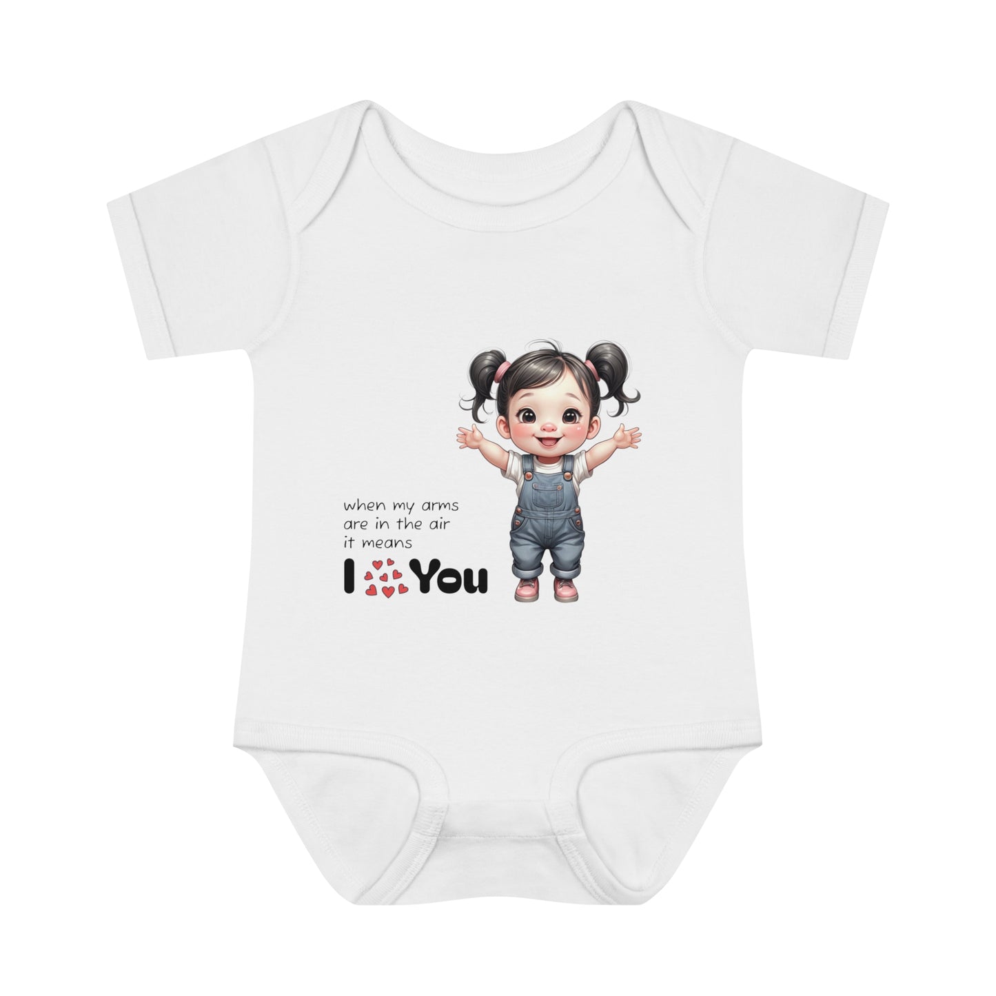 Arms Up Means Love | infant onesie